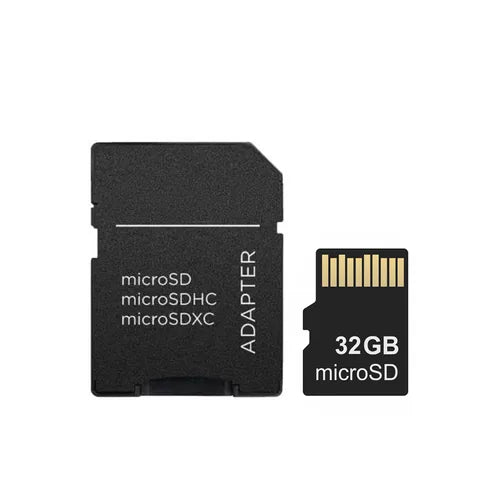 32GB microSD Card + Adapter
